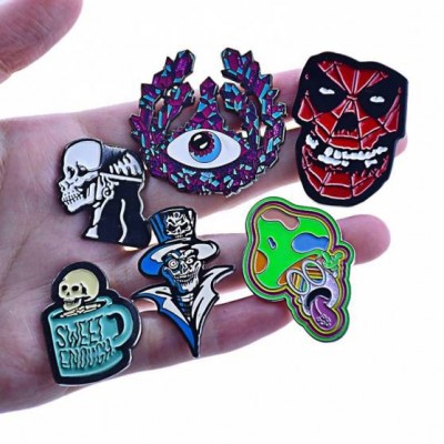 Pins Manufacturer Custom Glow In The Dark Glitter Enamel Lapel Pin